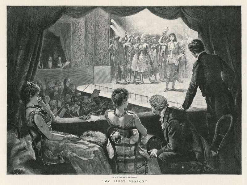 Een loge in het theater - mijn eerste seizoen (gravure) door Arthur Hopkins