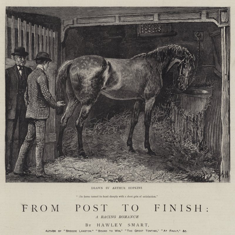 Van start tot finish, een race-romance door Arthur Hopkins