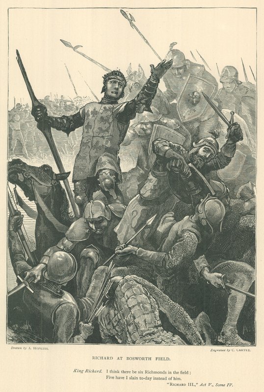 Illustratie voor Koning Richard III door Arthur Hopkins