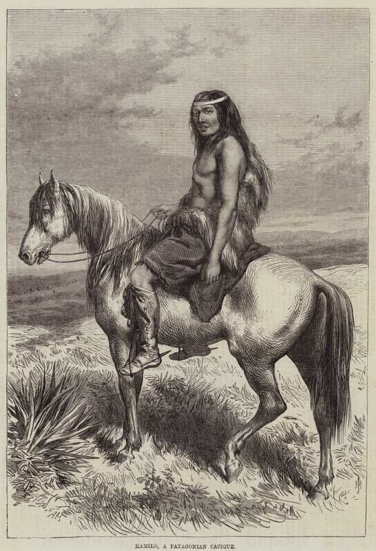 Kamilo, een Patagonische Cacique door Arthur Hopkins