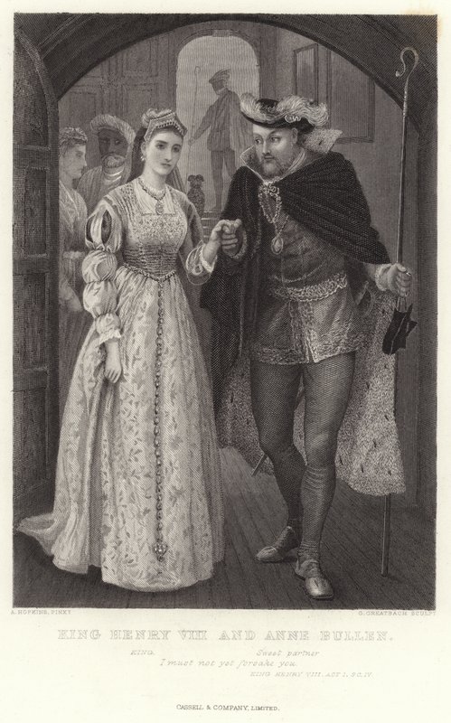 Koning Hendrik VIII en Anne Bullen, Koning Hendrik VIII, Act I, Sc IV door Arthur Hopkins