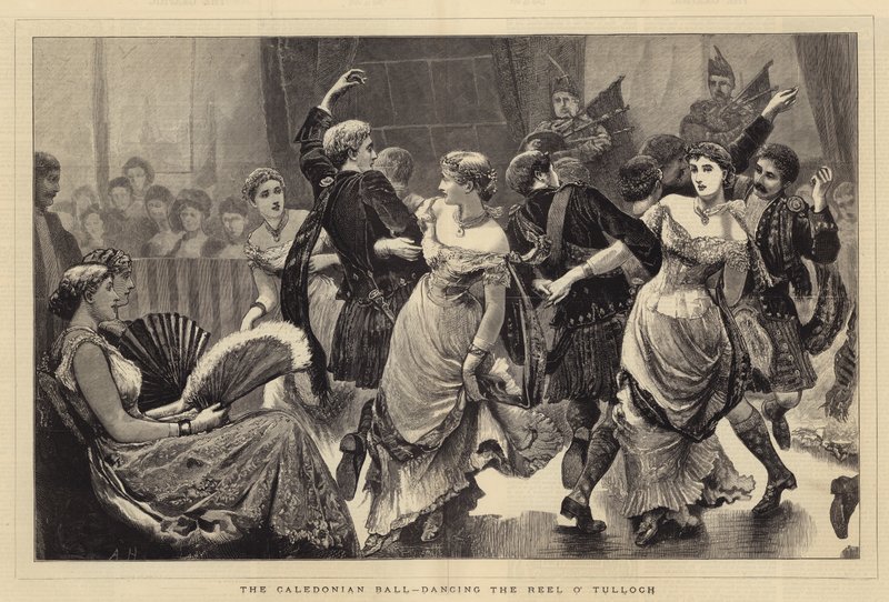 Het Caledonische Bal, dansen de Reel O