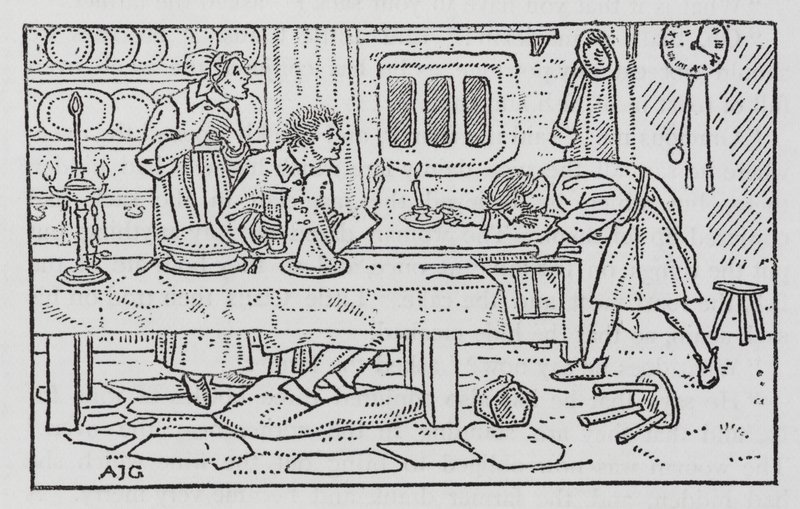 Hans Christian Andersen: Grote Claus en Kleine Claus door Arthur Joseph Gaskin
