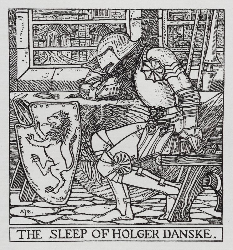 Hans Christian Andersen: Holger Danske door Arthur Joseph Gaskin