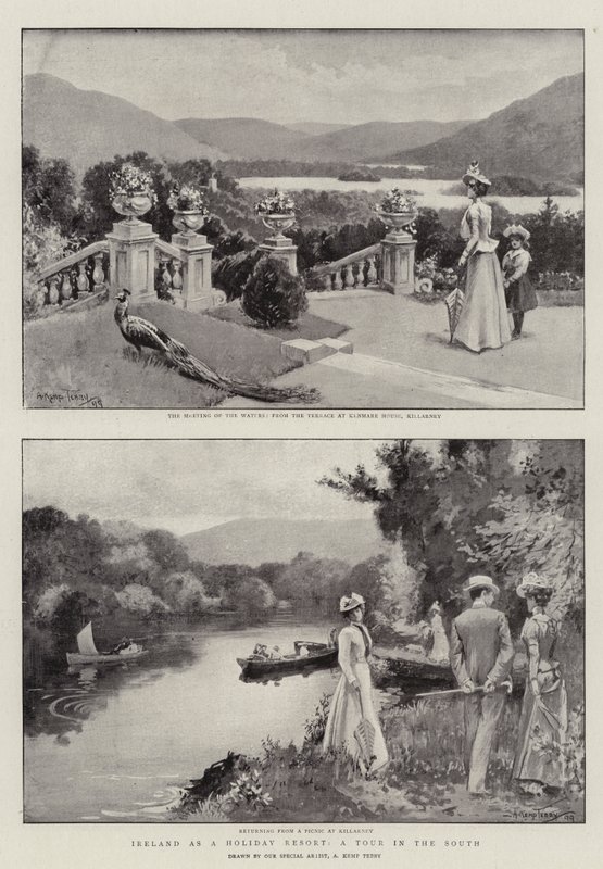Ierland als vakantiebestemming, een tour in het zuiden door Arthur Kemp Tebby
