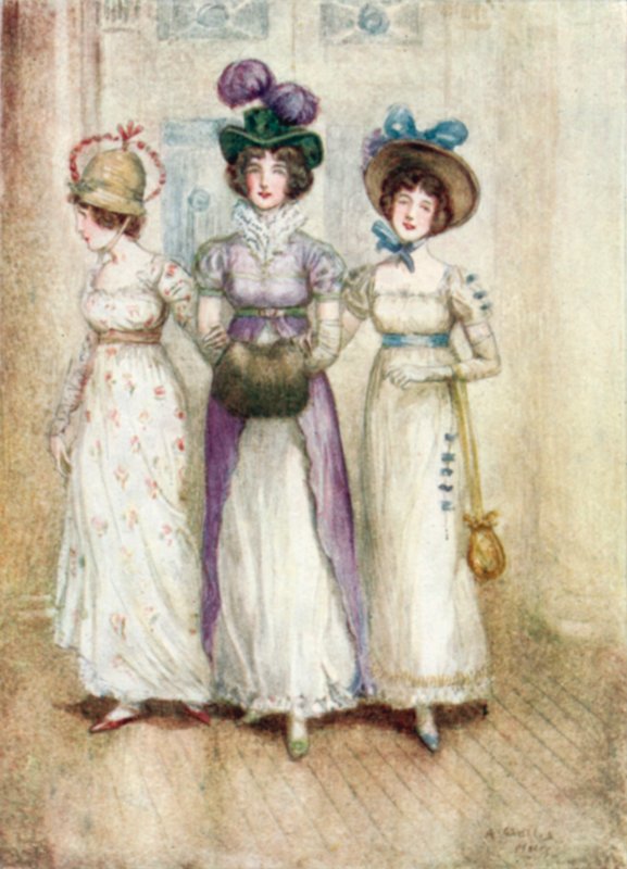 Illustratie voor Northanger Abbey door Jane Austen door Arthur Wallis Mills