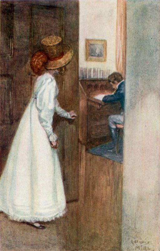 Illustratie voor Northanger Abbey door Jane Austen door Arthur Wallis Mills
