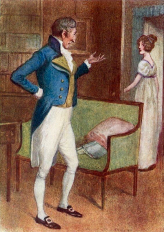 Illustratie voor Trots en Vooroordeel door Jane Austen door Arthur Wallis Mills