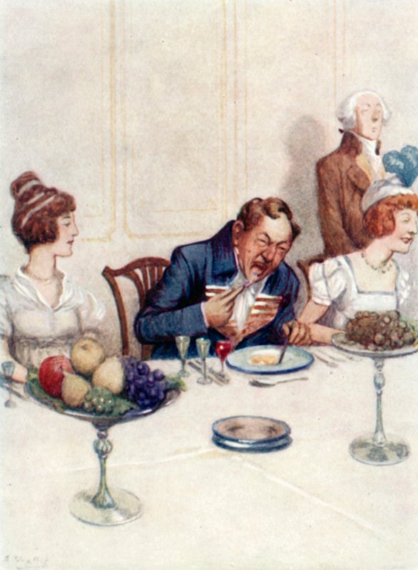 Illustratie voor Trots en Vooroordeel door Jane Austen door Arthur Wallis Mills