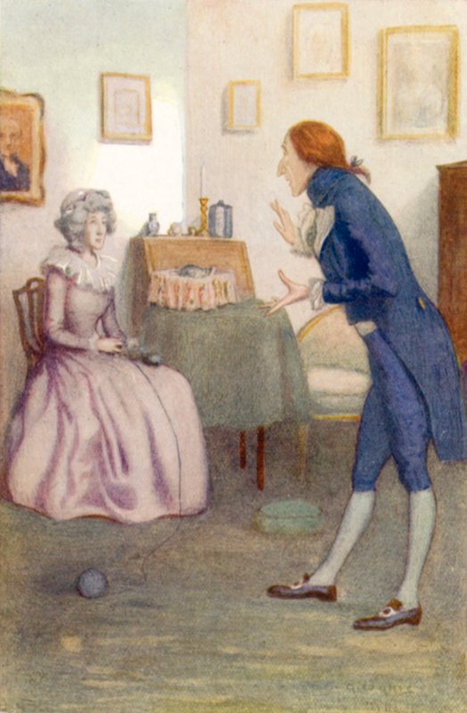 Illustratie voor Trots en Vooroordeel door Jane Austen door Arthur Wallis Mills