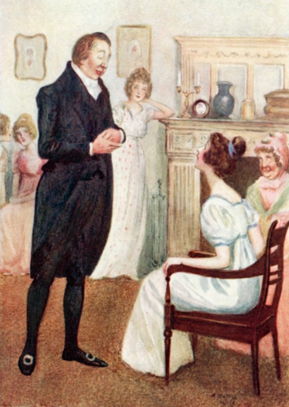 Illustratie voor Pride and Prejudice door Jane Austen door Arthur Wallis Mills