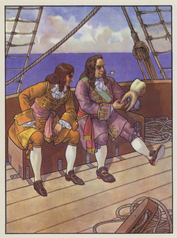Illustratie voor Gullivers Reizen door Jonathan Swift door Artus Scheiner