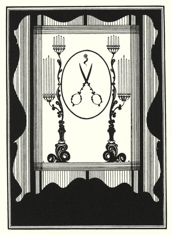 Omslagontwerp, verkleind door Aubrey Beardsley