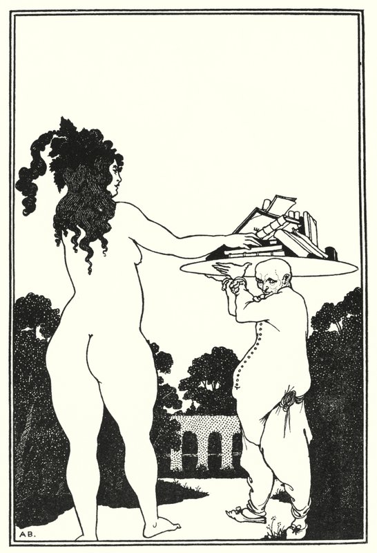 Boekplaat van Aubrey Beardsley (gravure) door Aubrey (after) Beardsley