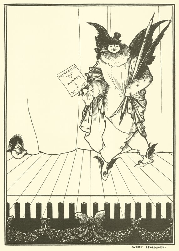 Ontwerp voor het prospectus van The Savoy door Aubrey Beardsley