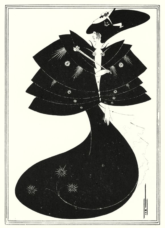 De Zwarte Cape door Aubrey Beardsley