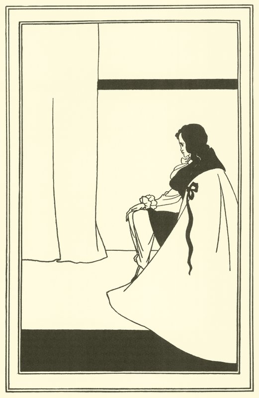 De val van het huis Usher door Aubrey Beardsley