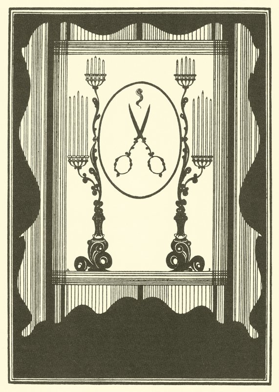 De roof van de lok door Aubrey Beardsley