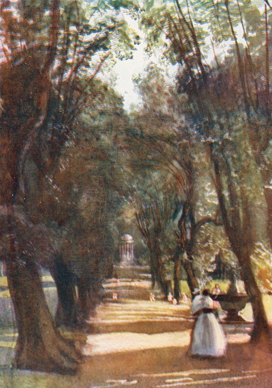 Rome: Ilex Avenue in de Villa Borghese door Aubrey Waterfield
