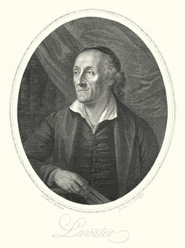 Johann Kaspar Lavater, Zwitserse theoloog, auteur en fysiognomist (gravure) door August Friedrich Oelenhainz