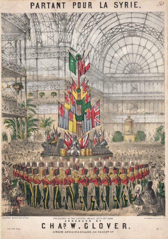 Vertrek naar Syrië. Crystal Palace, 28 oktober 1854 door Augustus Butler