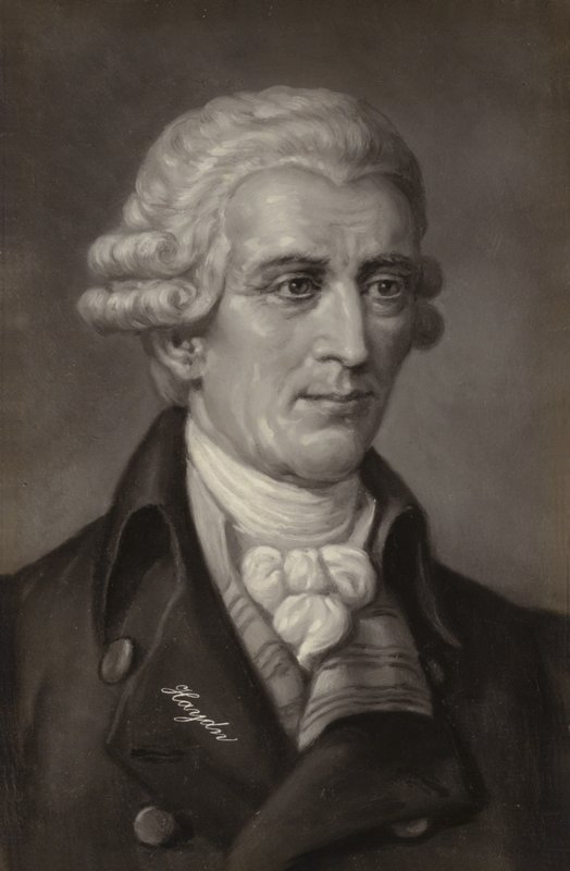 Portret van Joseph Haydn door Austrian School