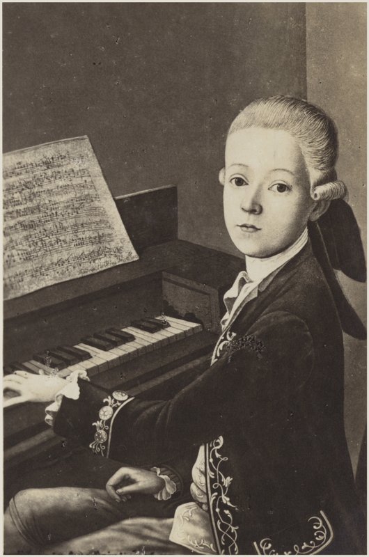 Portret van Wolfgang Amadeus Mozart door Austrian School