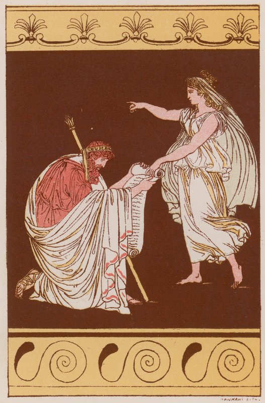 Numa Pompilius en de Nimf Egeria door Bartolomeo Pinelli