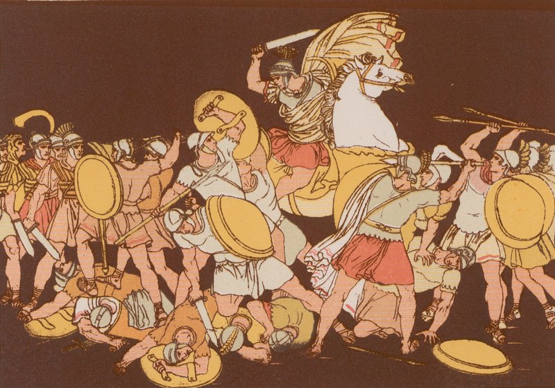 P Decius Mus wijdt zichzelf aan zijn land door Bartolomeo Pinelli