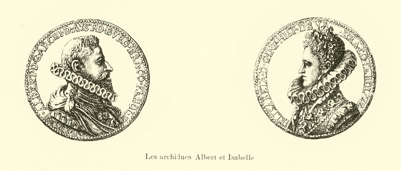Albert VII, aartshertog van Oostenrijk en Isabella van Spanje, landvoogden van de Spaanse Nederlanden door Belgian School