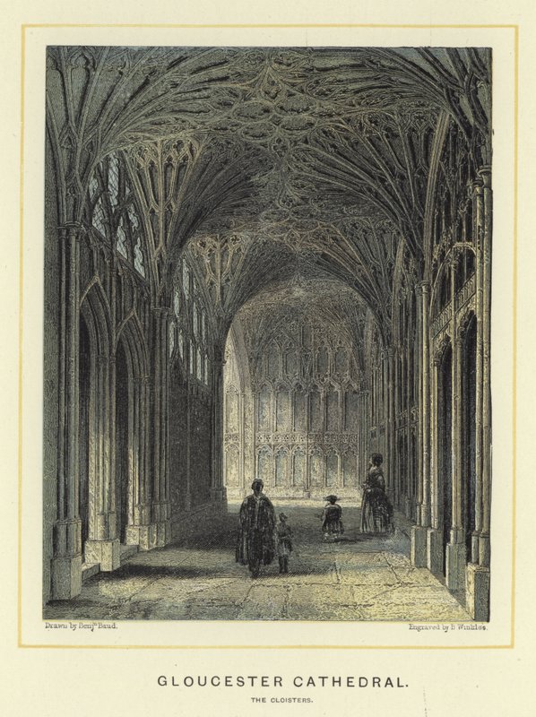 Kathedraal van Gloucester, de kloosters door Benjamin Baud