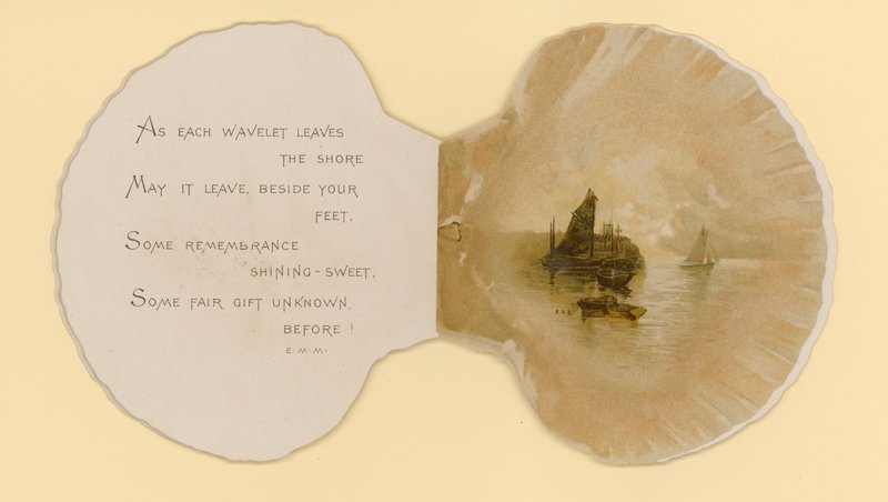 Illustratie voor boekje getiteld Zeeschelpen door Benjamin D. Sigmund