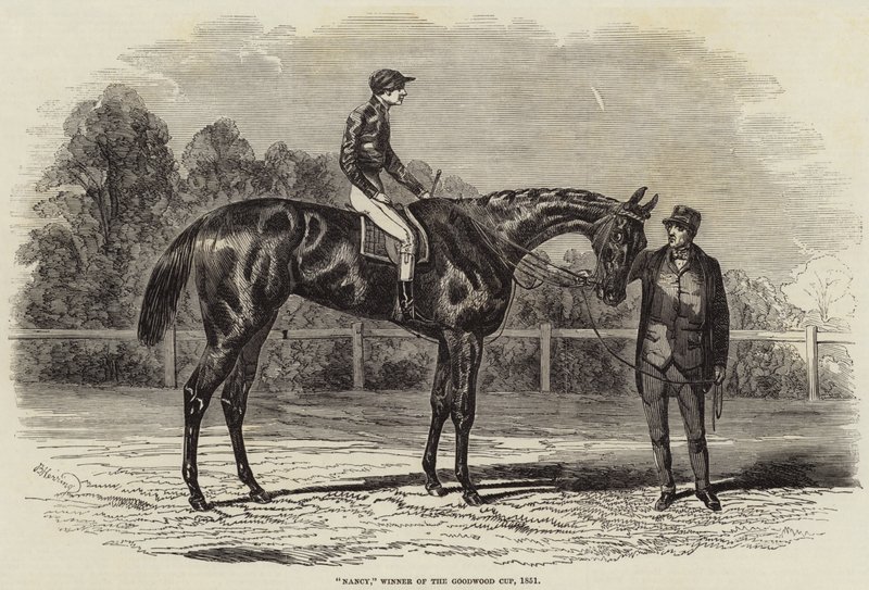 Nancy, Winnaar van de Goodwood Cup, 1851 door Benjamin Herring