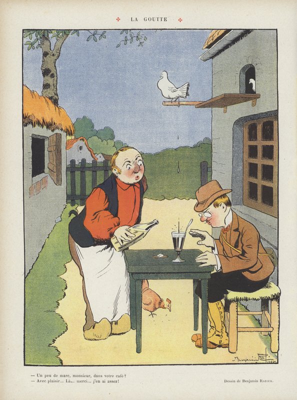 Illustratie voor Le Rire door Benjamin Rabier