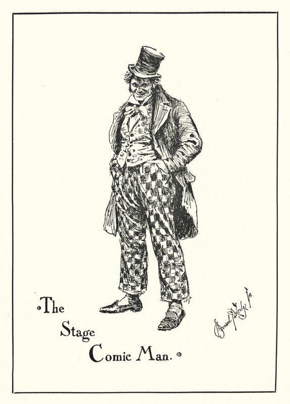 De Toneelkomiek (gravure) door Bernard (after) Partridge