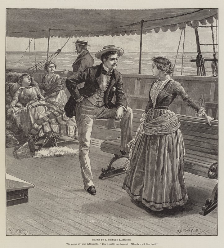 De Kruistocht van de Excelsior, door Bret Harte door Bernard Partridge