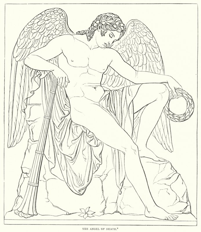 De Engel des Doods door Bertel after Thorvaldsen