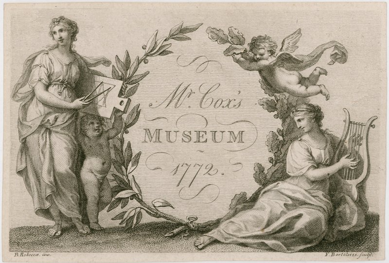 Het Museum van Mr. Cox, 1772 door Biagio Rebecca