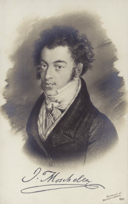 Portret van Ignaz Moscheles door Bohemian School