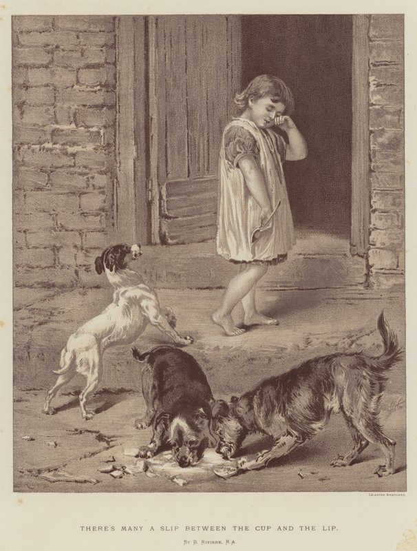 Er is veel tussen de beker en de lip door Briton Riviere