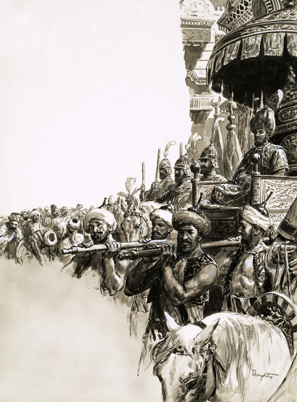 Suleiman de Grote kreeg een enthousiast onthaal van de inwoners van Constantinopel door C.L. Doughty