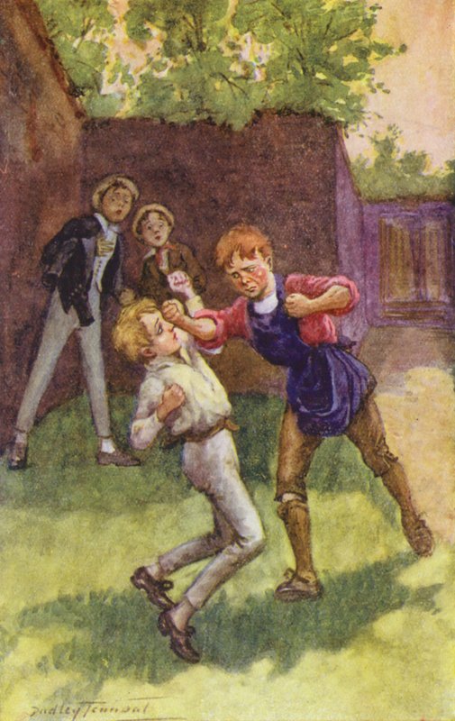 Illustratie voor David Copperfield door Charles Dickens door C. Dudley (after) Tennant