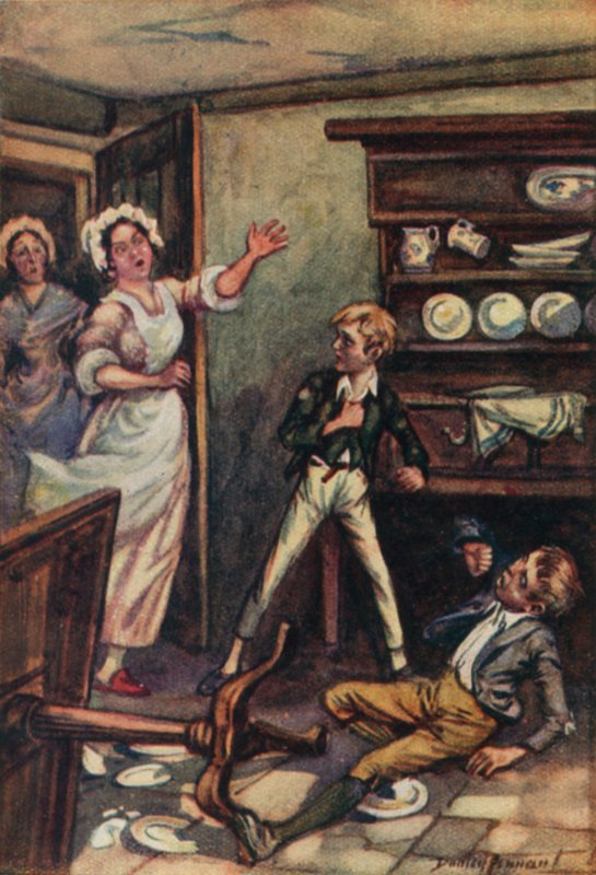Illustratie voor Oliver Twist door Charles Dickens door C. Dudley (after) Tennant