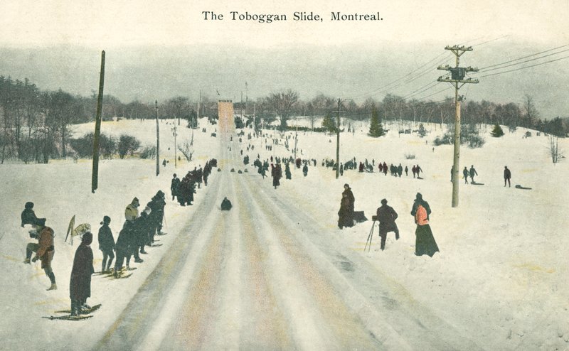Rodelbaan, Montreal, Quebec, Canada (kleurenfoto) door Canadian Photographer