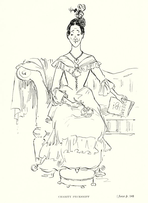 Dickens personage: Charity Pecksniff door Captain Edward Henry Handley Read