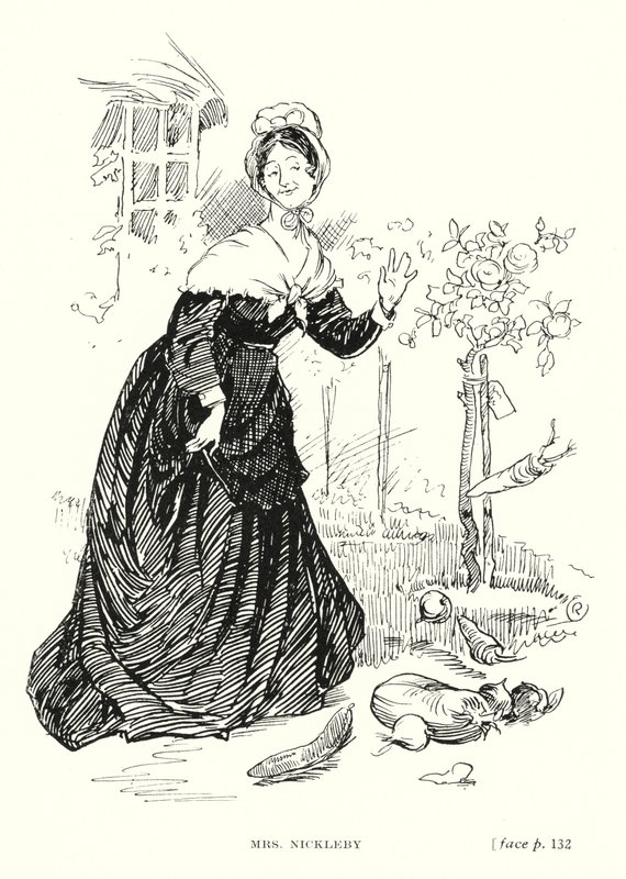 Dickens personage: Mrs Nickleby door Captain Edward Henry Handley-Read