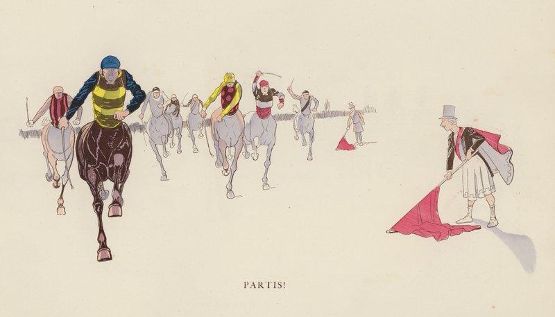 Illustratie voor Les Courses Dans L