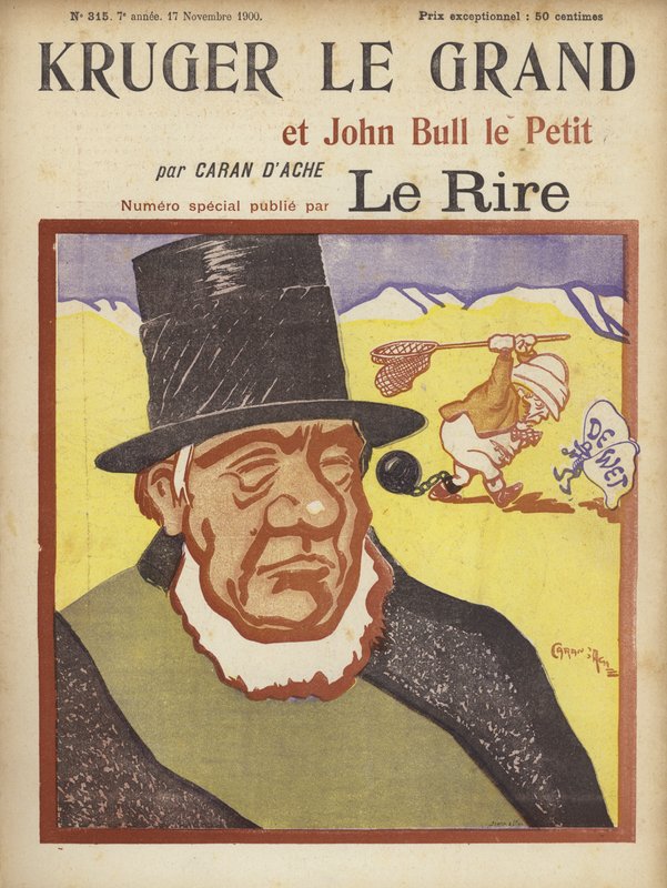 Paul Kruger, Illustratie voor Le Rire door Caran d Ache