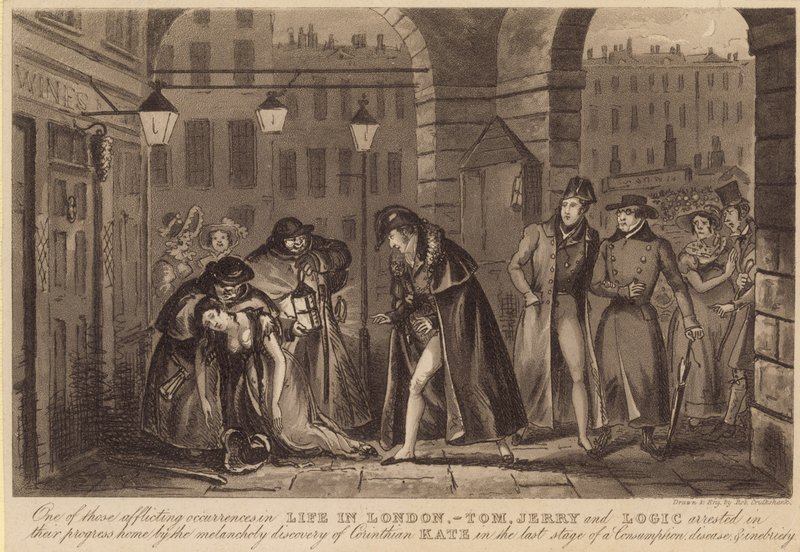 Een van die aangrijpende gebeurtenissen in het leven in Londen door Carl Georg Adolph Hasenpflug