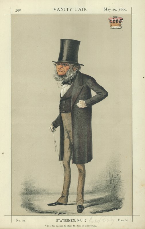 Earl Derby door Carlo Pellegrini